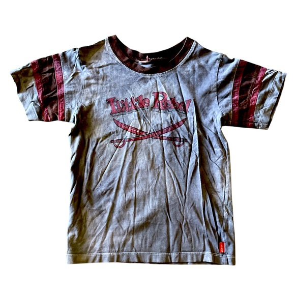 Small Paul Frank Y2K upcycled tie-dye Little Rebel T-Shirt - Picture 1 of 6